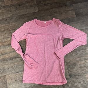 Lululemon Athletica Pink Long Sleeve Tee